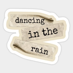 Dancing in the rain Sticker